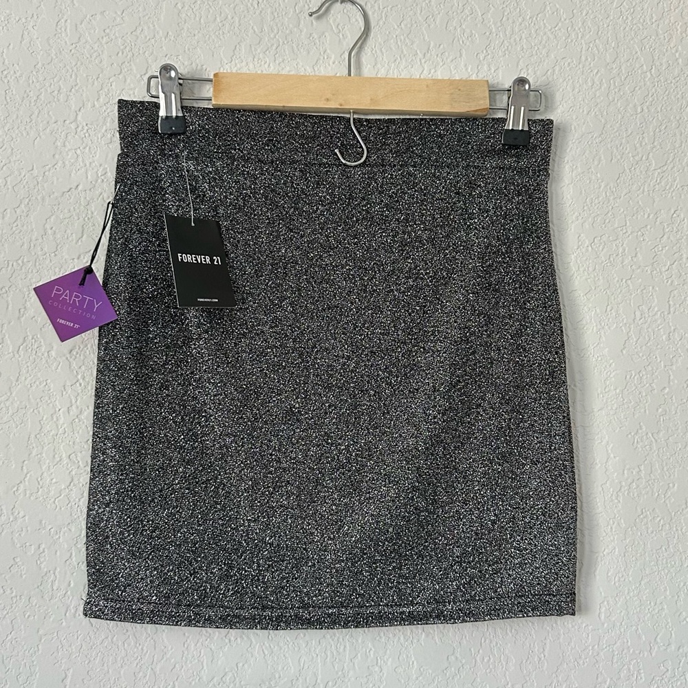Forever 21 Holiday Collection Sparkle Glitter Mini Skirt